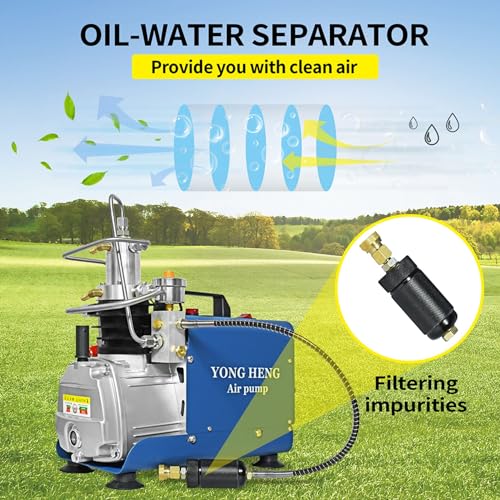 Image of YONGHENG 4500Psi Pcp Air Compressor,Digital Control System,High Pressure Air Compressor Pump,for Air Gun Scuba Rifle,Perfect for Filling Air Rifle Filling