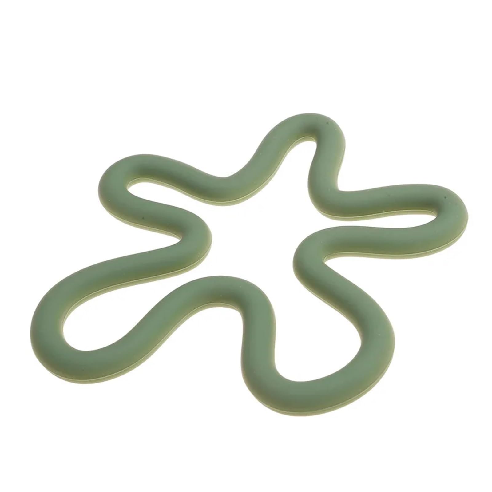 1/5/10 sztuk mata silikonowa podstawki pod kubki antypoślizgowy uchwyt na garnek podkładka na stół akcesoria kuchenne podkładki(Green,10PCS16.5x16.5cm)