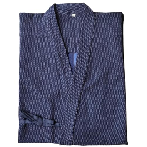 XUWEWI Traje De Judo Trajes de Judo, uniforme Hapkido, traje Kendo, conjunto Aikido, artes marciales secado rápido(Blue,175cm)