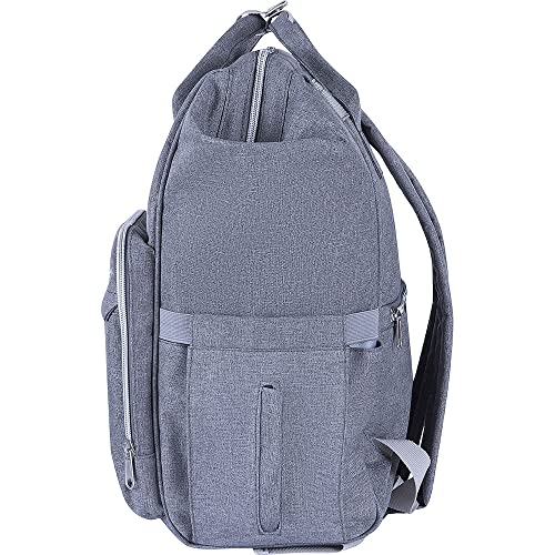 Mochila Maternidade, Unissex, Pimpolho, Cinza, Único