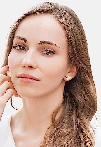 Pendientes de abeja SOFIA MILANI de botón en plata 925 para look de oficina 2