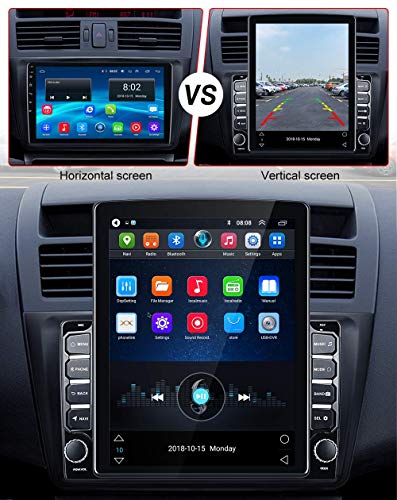 Android Car Stereo Double Din 9.7 Inch Vertical Touch Screen Car Radio 2G RAM+32G ROM, GPS Navigation Bluetooth Player Support Backup Camera Mirror Link - Thumbnail 2