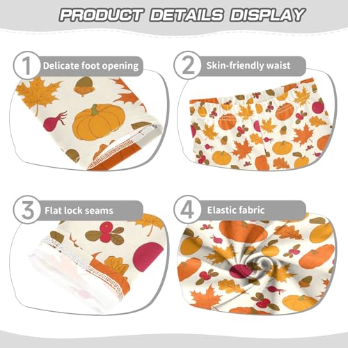 Aslsiy Girls Leggings Abstract Tiger Print Toddler Stretch Tights Pants Orange Pants3