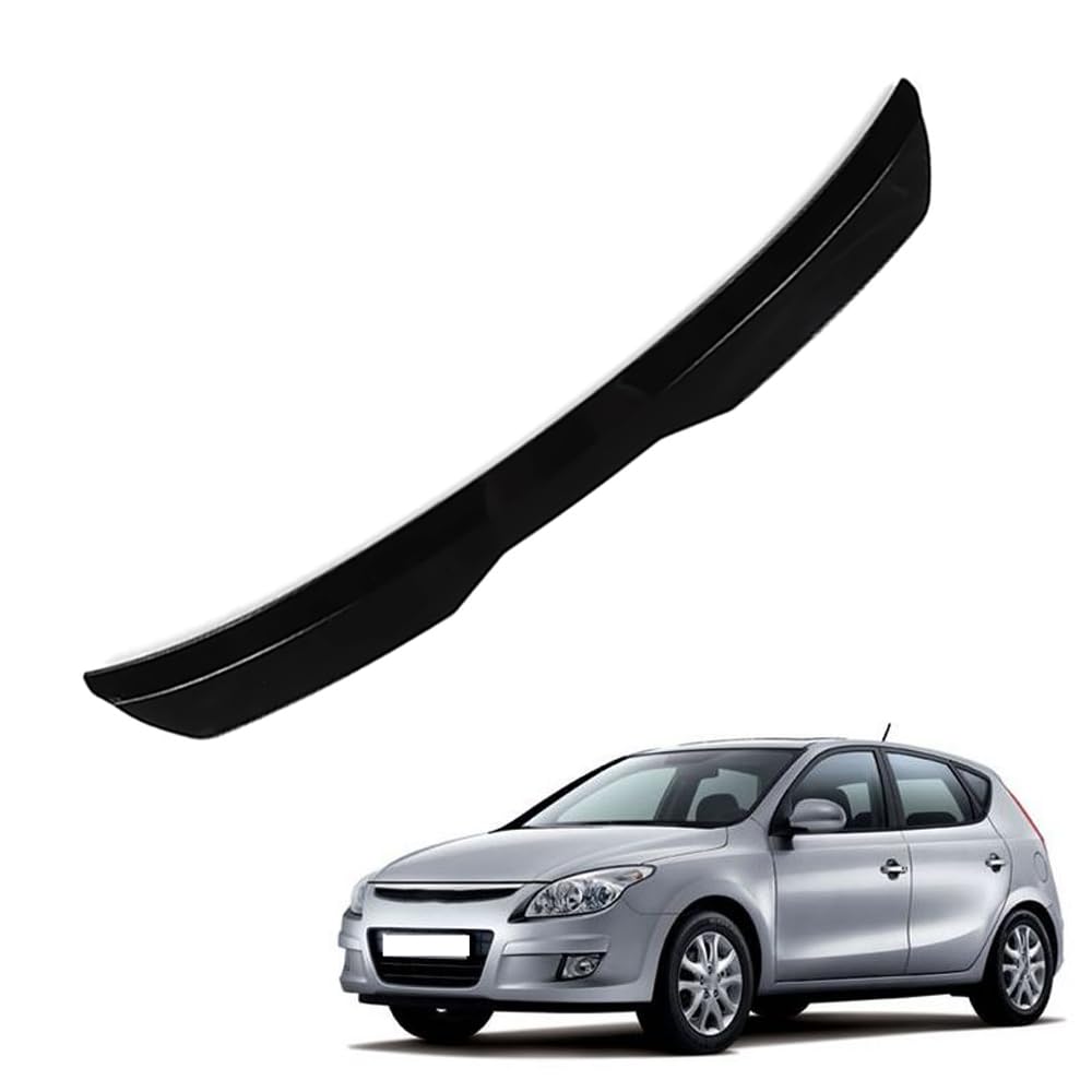 KizmiQ Car Rear Spoilers,for Hyun-dai I30 2009 2010 2011 2012 2013 2014 2015 Roof Wing Hatchback Modification ABS Spoiler reduces drag Improve Fuel Efficiency spoiler,A/Black