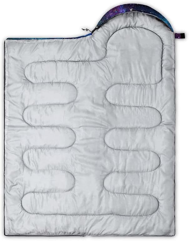 Miniatura 4 de Saco de dormir para niños y adultos, patrón de piel de jirafa marrón, ligero, cálido, portátil, exterior, impermeable, resistente al frío, saco de