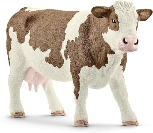 SCHLEICH Farm World | Fleckvieh-Kuh 13801 Bauernhof Spielfigur |...