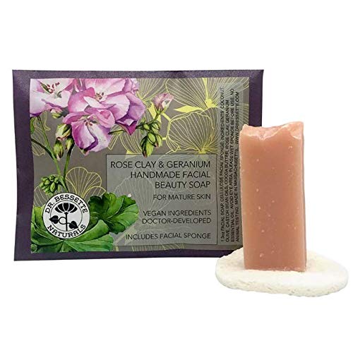 Dr. Bessette Naturals Facial Beauty Bars | Doctor Created (Geranium & Rose Clay)