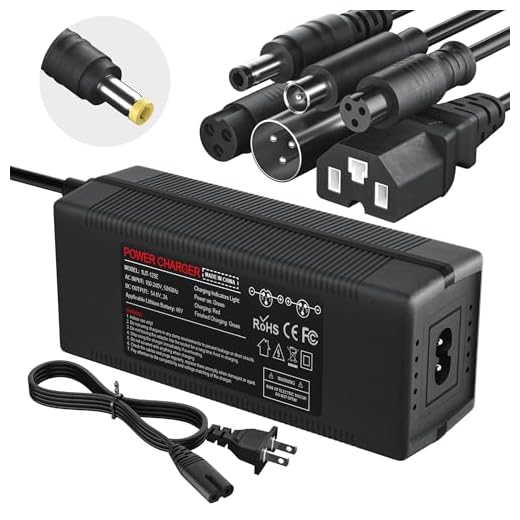 54.6V 2A Charger with Seven Plugs