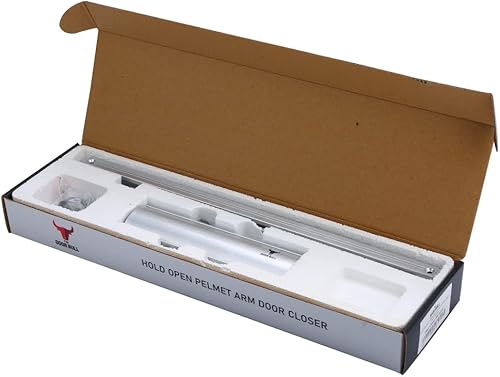 Miniatura 56 de Cierrapuertas de grado comercial/residencial – Cierre automático hidráulico de 3 resortes de aluminio resistente – Velocidad ajustable, montaje