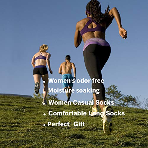 Image of MAGIARTE Womens Mini Crew Cotton Socks,6 Pairs