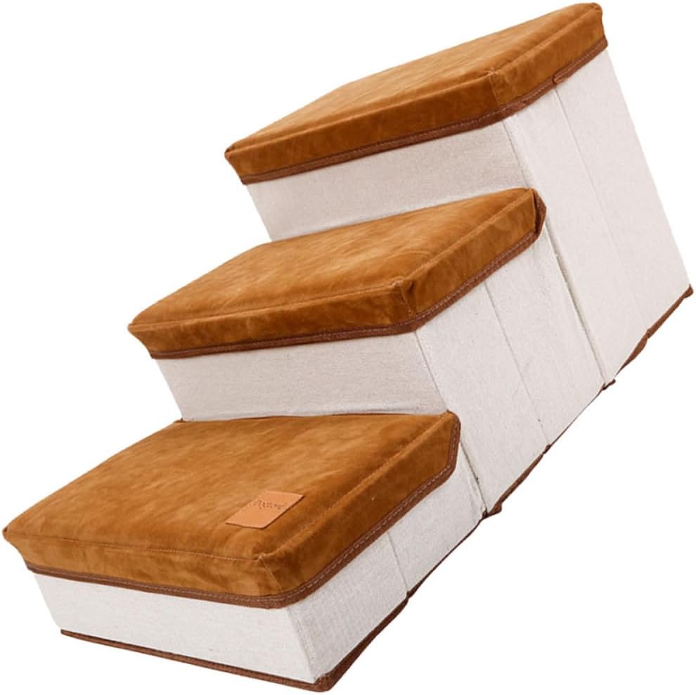 1Pc Step Pet Stair with Storage Case and Cats Easy to Carry Durable Dog Ladder for Beds Couches