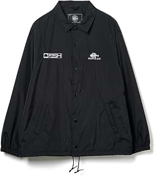 BRONZE AGE ブラックコーチジャケット XL BRONZE AGE ブラックコーチジャケット XL