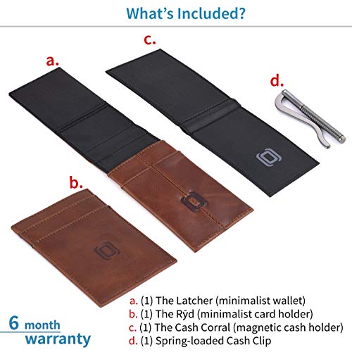 Dockem The Latcher and The Rȳd; The Modular Wallet(s) (Vintage Brown Virtuosa Genuine Top-Grain Leather)2