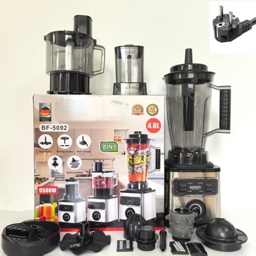 8 In 1 Cold Press Juicer Machines, 3L Blender, 800W Smoothie Maker & Coffee Grinder, large capacity Cup, 2L mincer, Removable Stainless Steel Blades, Durable Stainless Steel Juicer for Whole Fruit - Image 6