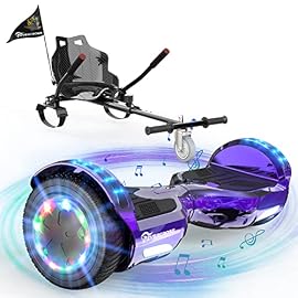 EVERCROSS Hoverboards avec siège Auto-équilibré Scooter Hoverkart 6,5" Hover Scooter Board Haut-Parleur Bluetooth et LED pour Enfants EVERCROSS Hoverboards avec siège Auto-équilibré Scooter Hoverkart 6,5" Hover Scooter Board Haut-Parleur Bluetooth et LED pour Enfants
