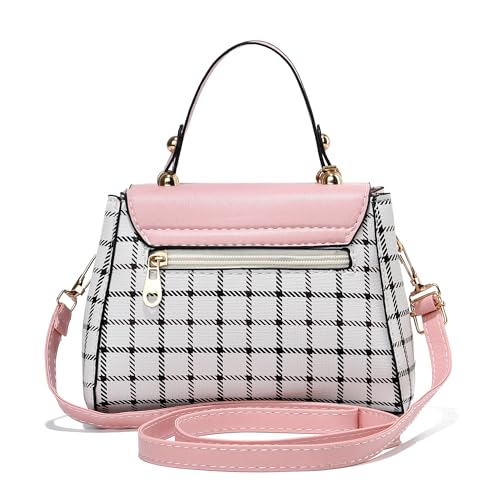 Xiaoyu Small Purses and Handbags for Women Fashion Teenage Girls Crossbody Bag Lightweight Shoulder Bag Plaid Pattern Satchel - Image 6