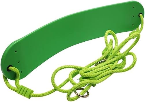 Swing Seat Kids Swing Outdoor Indoor Swing Home Outdoor Sling Softboard Portable Side Bar Free Punch Small Family Simple Playset Swing Color Green