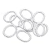 Produktbild Ovaler Dreh-Sprungring, 925er Sterlingsilber, Drahtverbinder, Kleinteile für selbstgemachten Schmuck, Sterling Silber, silber, 12mmx9.5mm
