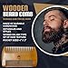 G.B.S Beard Natural Wooden Comb-Superior, Durable Quality, Tangles Eliminator, Anti-Static Anti Breaking, Beard straightener Comb- Provides Beard Growth and Health