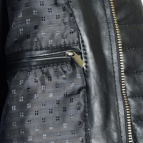 Body Guard Genuine Leather Jacket Black - Image 6