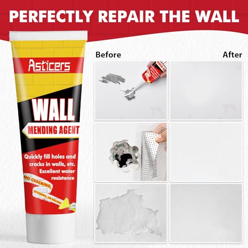 Wall Filler Kit, Waterproof Filler for Walls Safemend Wall Mending Agent with Scraper to Fill The Cracks and Plaster Surface - Image 2