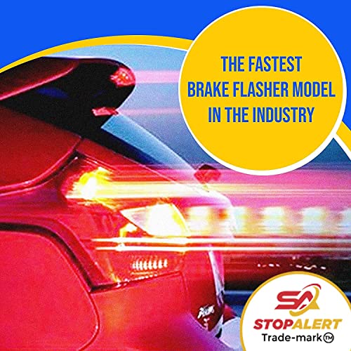 Stop-Alert (New Version) Fastflash 120 Watts Heavy Duty Truck For (Real Power) Brake Flasher Signal Blinking Lights Module Third Flashing Strobe Controller Led, Bars, Any Lamp, Programmed 3 Patterns #TOP4