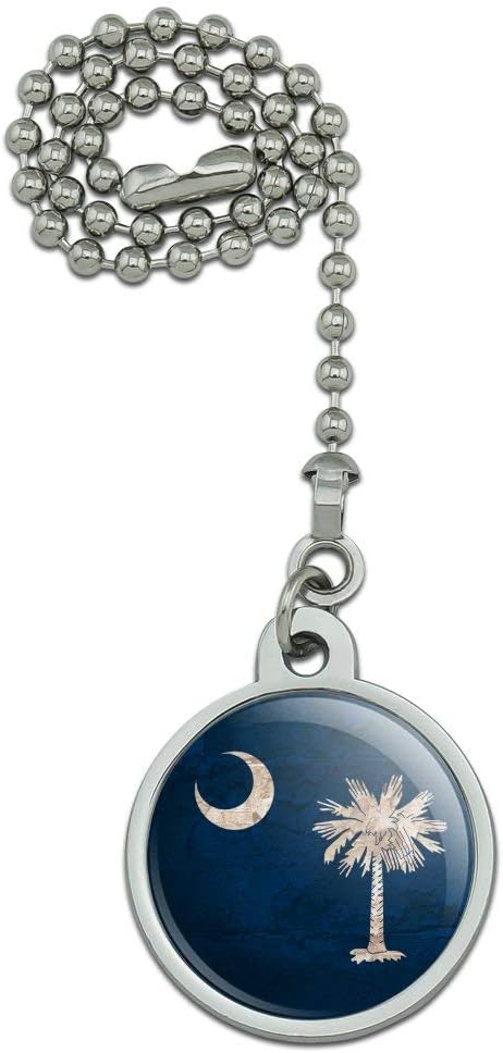 GRAPHICS & MORE Rustic South Carolina State Flag Distressed USA Ceiling Fan and Light Pull Chain