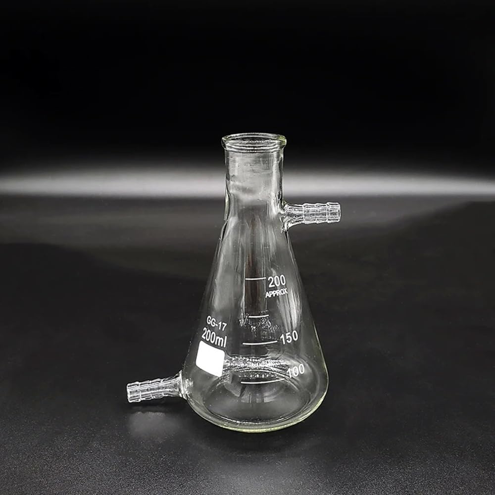 Equipos y suministros de laboratorio Matraz cónico de cuello estrecho graduado, con tubos en la parte superior e inferior, 50 mL a 10000 mL; matraz Erlenmeyer normal