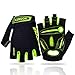 Produktbild LUROON Mountainbike Handschuhe 5MM SBR Gel Stoßdämpfende Radhandschuhe Herren Damen Halbfinger Atmungsaktiv Rutschfestes Stoßdämpfende Fahrradhandschuhe Sommer Freizeit Fahrrad Handschuhe