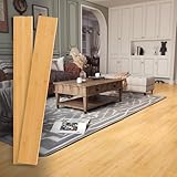 Jeedeson Solid Bamboo Flooring, 2-Pack Wooden...