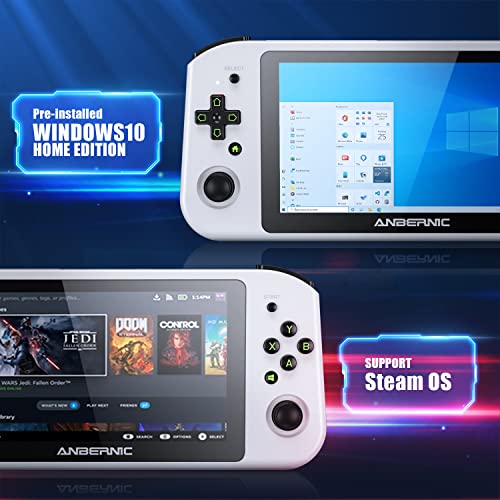 Daxceirry WIN600 Video Handheld PC Game Console Win 10 Edition 8G DDR4 with 256G M.2 SSD, Support Steam OS with AMD Athlon Silver 3050e 5.94in OCA Full Lamination IPS Screen - Thumbnail 4