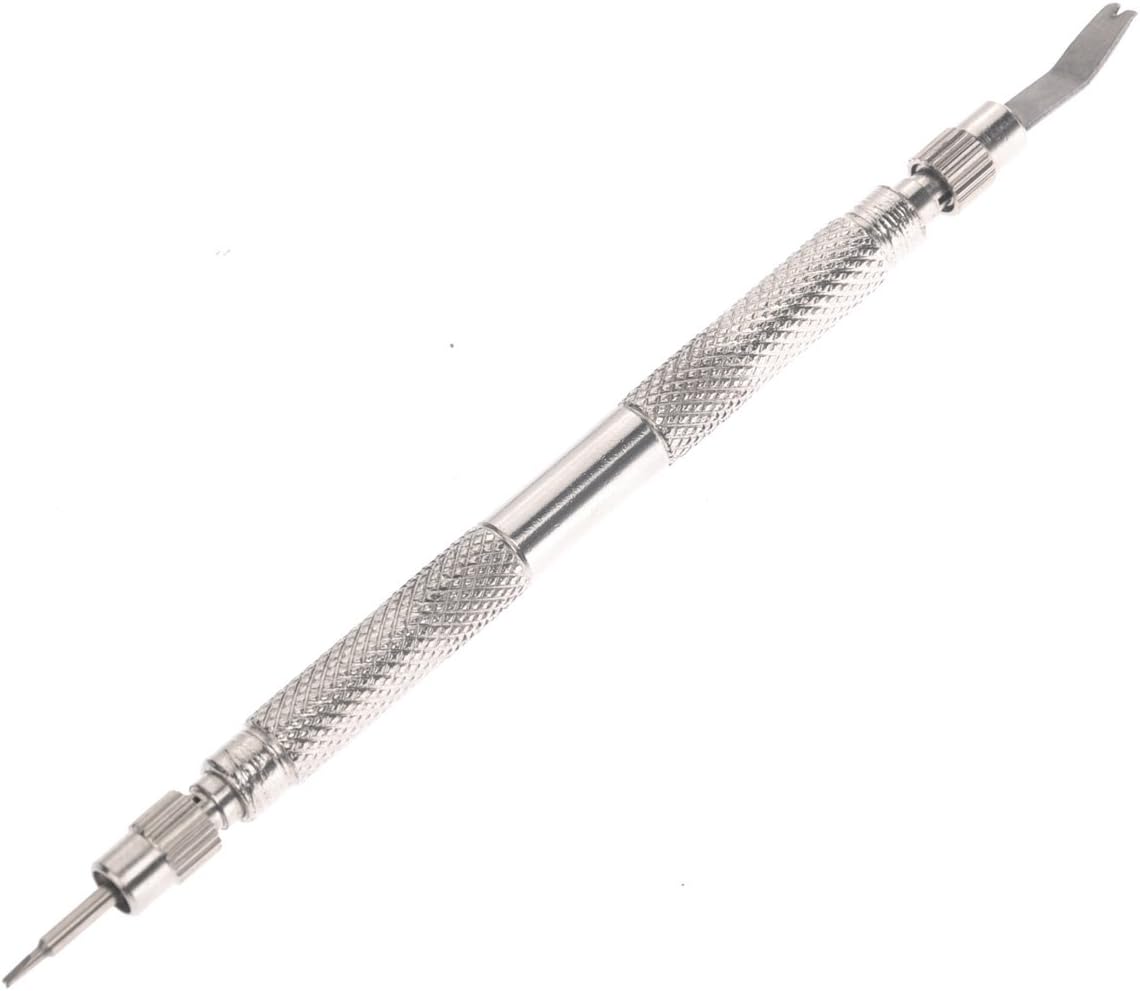 JDYYICZ Professional Stainless Steel Double-ended Watch Band Strap Link Pin Pusher Spring Bar Remover Repair Tool (Silver)