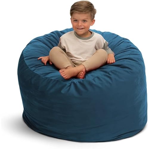 ULTIMATE SACK 3ft Bean Bag Chair, Oversize Bean Bag Chair for Adults, Comfy Chair Bean Bag Couch Lounge Sofa Loveseat Furniture | Cloud Suede