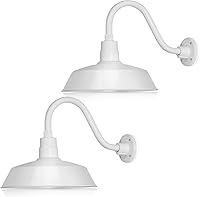 Vista 18 de 14 pulgadas. RLM Warehouse - Pantalla con brazo de cuello de cisne y bombilla Led A19 5000K de 9W