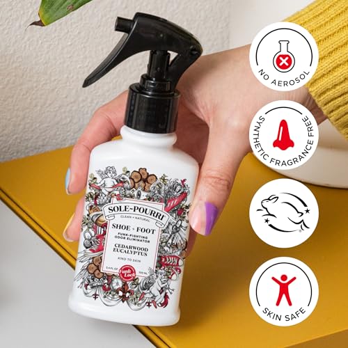 Image of Sole-Pourri Shoe Deodorizer + Foot Spray, 3.4 Fl Oz