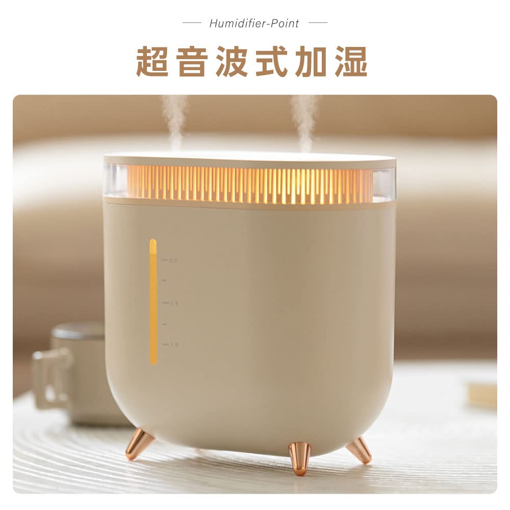 Amazon | 【ジャパンスマイル 】卓上 超音波加湿器 LEDライト 大容量2L