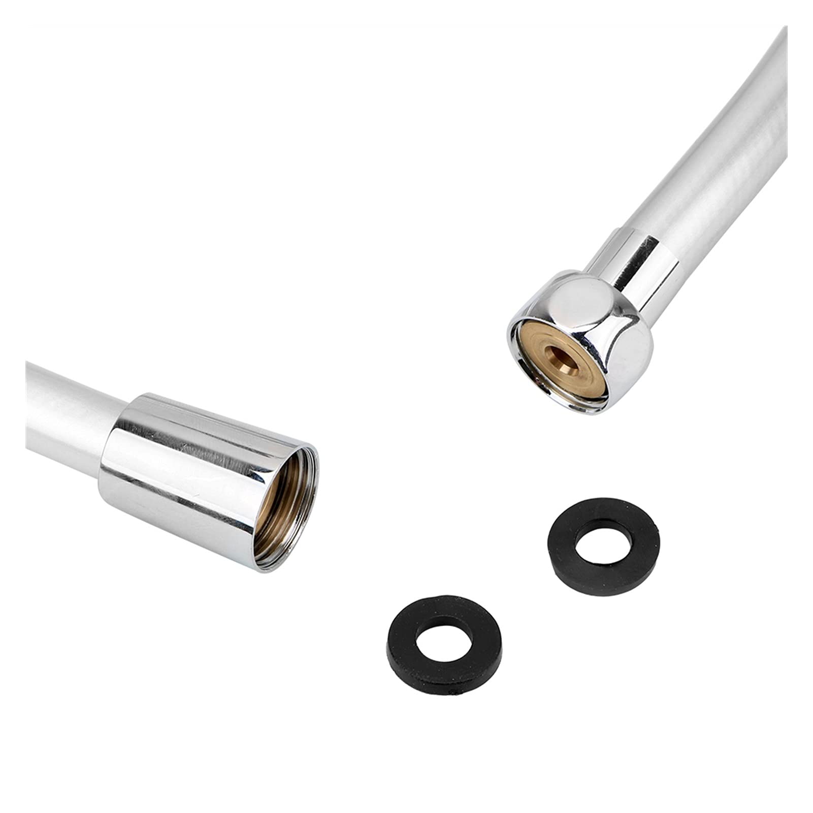 Tuyaux de plomberie, tuyau de chauffe-eau, tuyau de douche flexible, tuyau de douche à main flexible anti-enroulement haute pression GI/2 tuyau d'interface universel accessoires de salle de bain(2m)