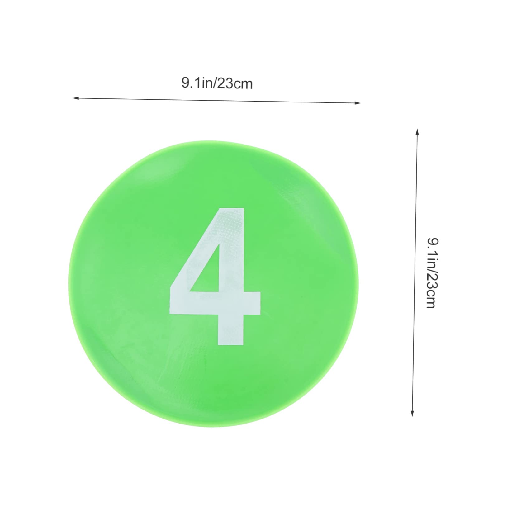 BESPORTBLE PVC Sports Markers Non-Slip Back 20 Pack Soccer Training Markers for Football Field Marking