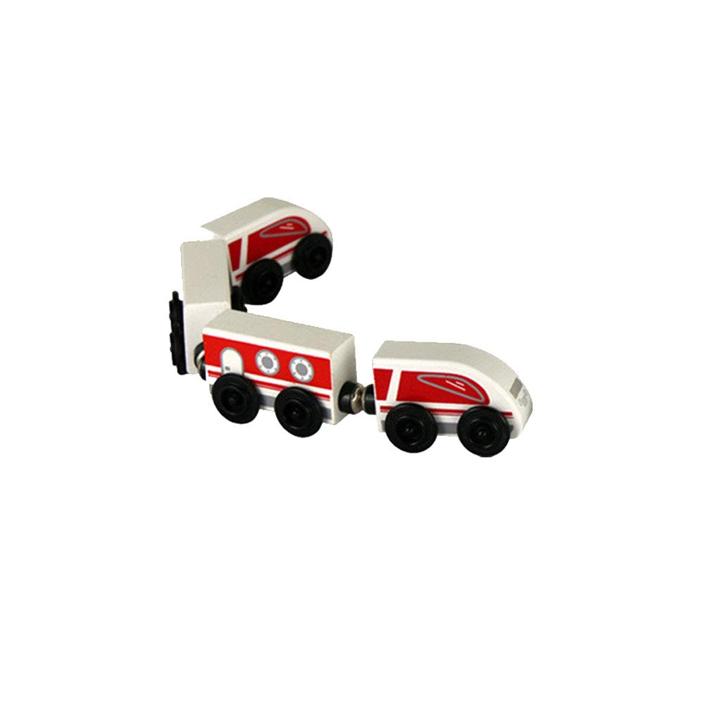 Le Petit Train, Locomotive,Train En Bois Jouet-Retro Train, Intercity Train,TRAIN DE VOYAGEURS,B