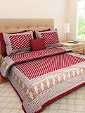 Attraction place Traditional Indian Cotton Printed King Size Double Bed Sheet with 2 Pillow Covers JN-26