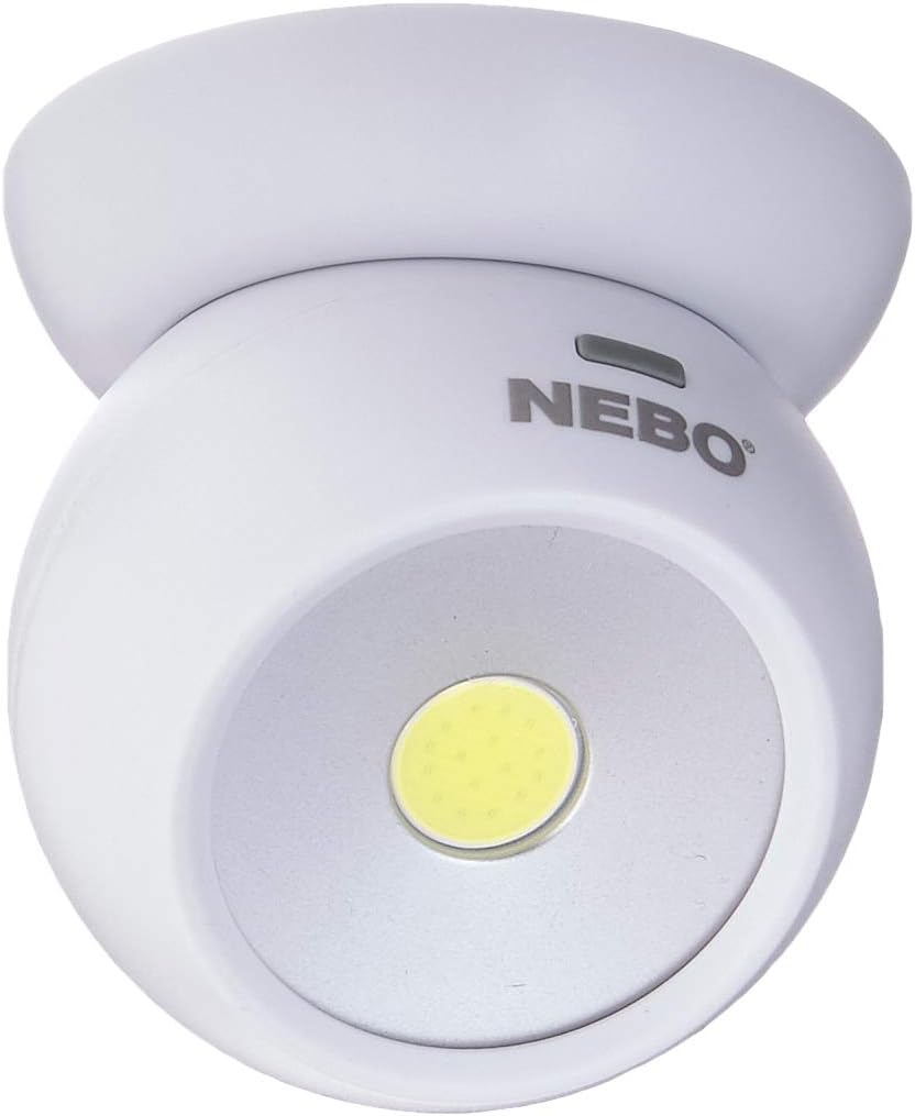 Nebo Tools 6690 Eye 220 Lumen 360 Degree Directional Area Light Magnetic Base with 3 Ways to Mount Pack of 2, 2 Count