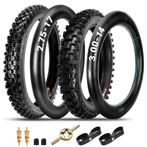 XIKOBY 70/100-17 & 90/100-14 Tire Set