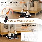 Under Desk Elliptical Machine, Leg Exercise Machine with Monitor, Remote Control and 12 Adjustable Speeds Quiet Ellipse Leg Exerciser for Seniors, Electric Seated Pedal Exerciser for Home Office - Image 4