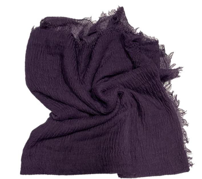 NovatoStarCrinkle Hijab Women's soft scarf with frayed edges 30+ colours