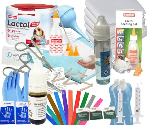 Warwick Whelping Boxes Deluxe Puppy Whelping kit with Lactol 250g - FREE whelping DOCS