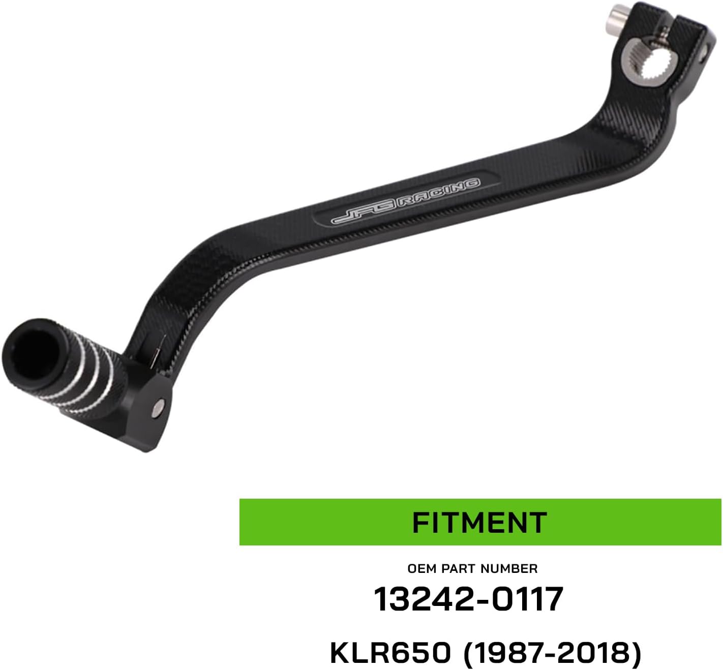 Factory Shifter Gear Folding Shift Lever for Kawasaki KLR650 KLR 650 1987-2018 | Replaces OEM Part 13242-0117