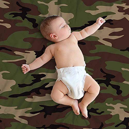 Ofloral THROWBLANKETA3157 Army Camouflage Fleece Throw Blanket thumb #2