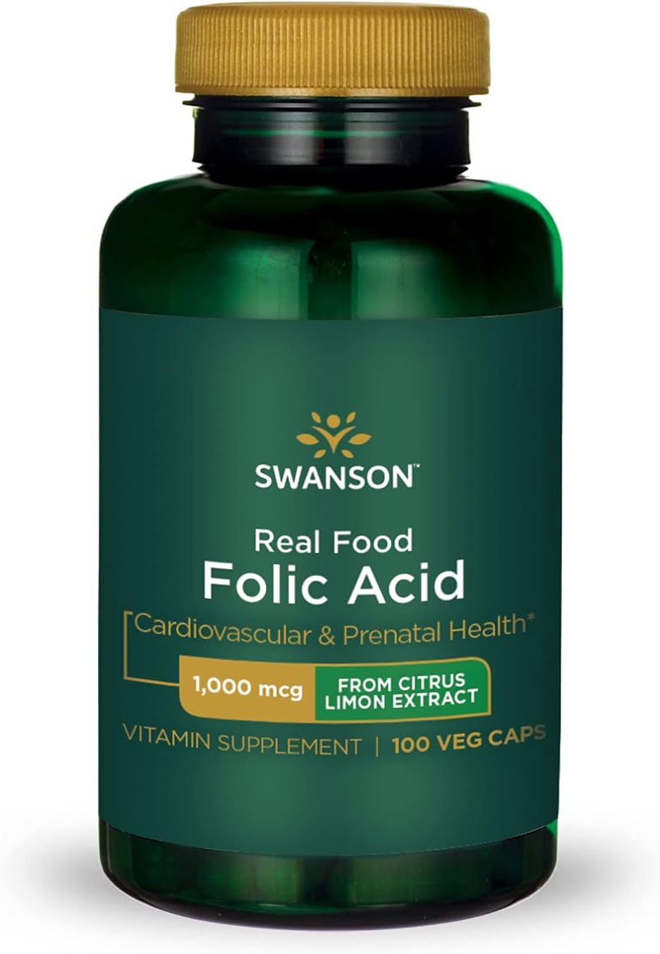 Swanson Real Food Folic Acid Folate Vitamin B9