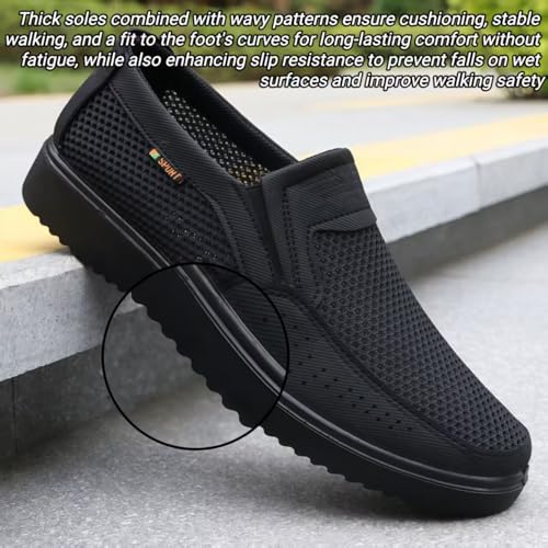 Slip on Shoes for Men, Breathable Loafers for Men with Arch Support, Comfortable Boat Shoes, Orthopedic Non Slip Indoor4