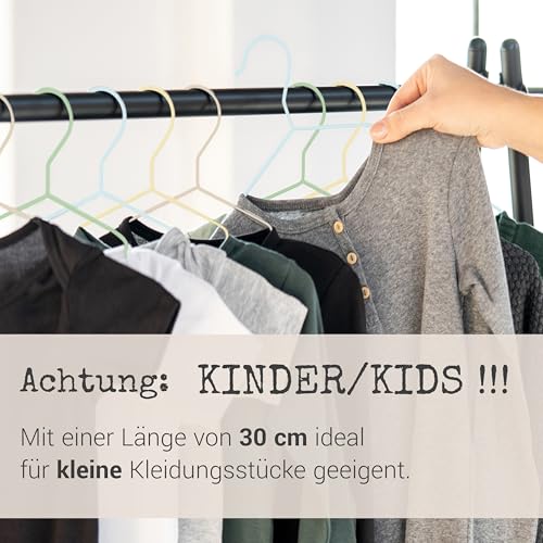 Miniatura 2 de Row Line Perchas Para Ropa Infantil 30 Cm 20 Piezas Juego Para Niño Ahorran Espacio Resistentes Para Ropa Pesada Perchas Para Niños Que Organizan Y Dan Un Aspecto Uniforme Al Armario